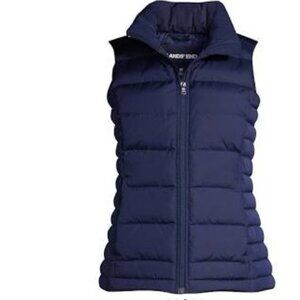 Lands' End Women's Wanderweight Packable Down Vest - Size: Large - NWT